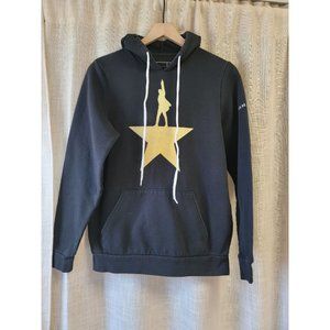 Hamilton Black Hoodie with Gold Star Design